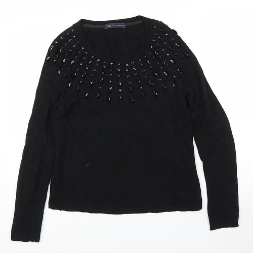 M&S Womens Black   Pullover Jumper Size 8