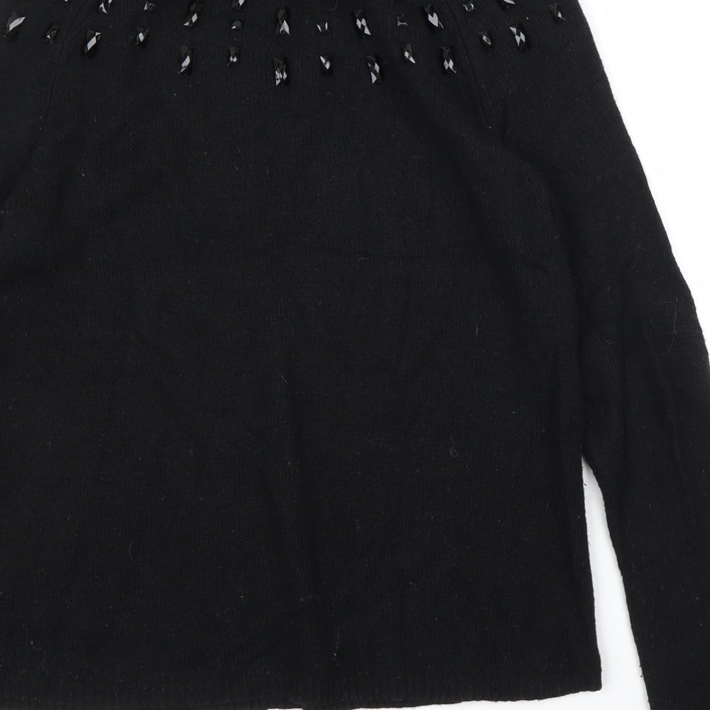 M&S Womens Black   Pullover Jumper Size 8