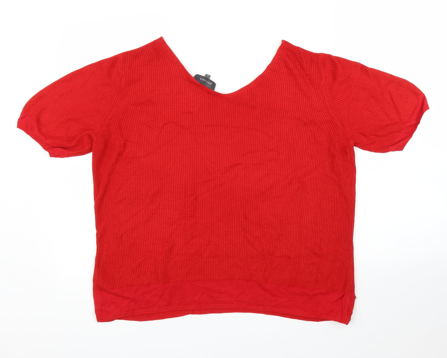 M&S Womens Red   Pullover Jumper Size 18