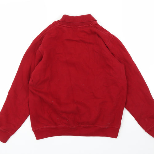 EWM Womens Red Floral  Pullover Jumper Size S