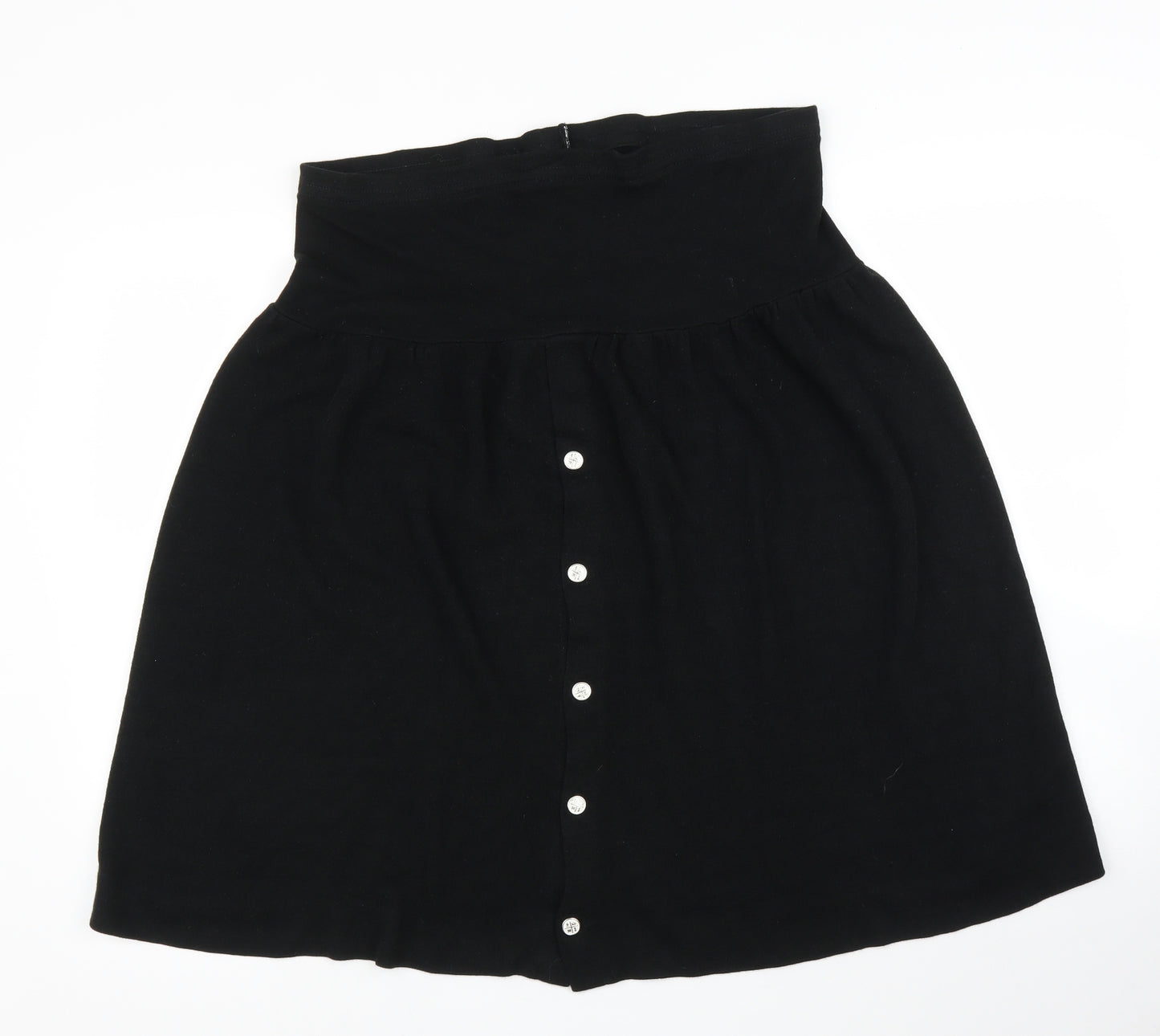 Preworn Womens Black   A-Line Skirt Size L