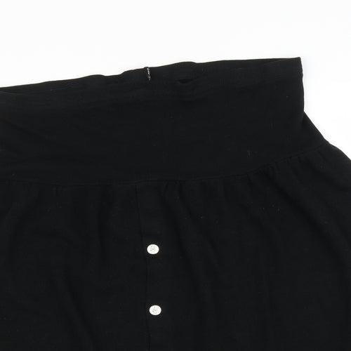 Preworn Womens Black   A-Line Skirt Size L