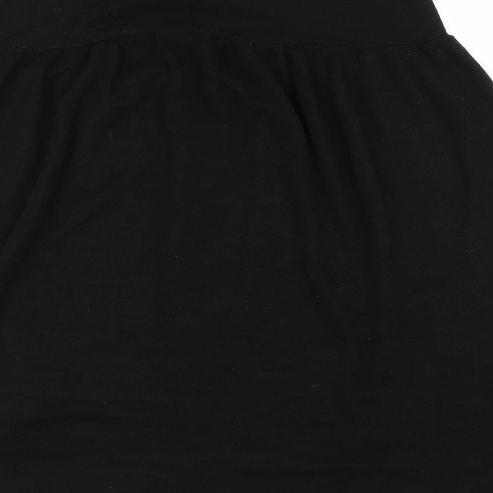 Preworn Womens Black   A-Line Skirt Size L