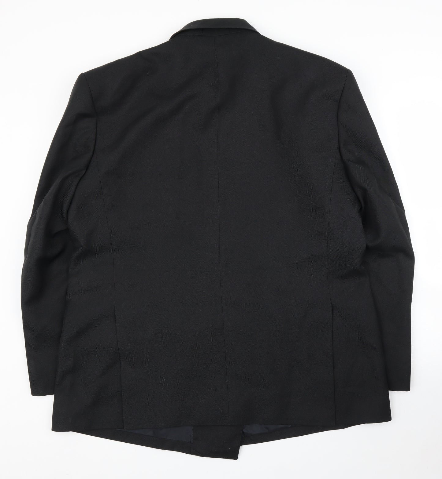 Emporium Mens Black   Jacket Suit Jacket Size 50