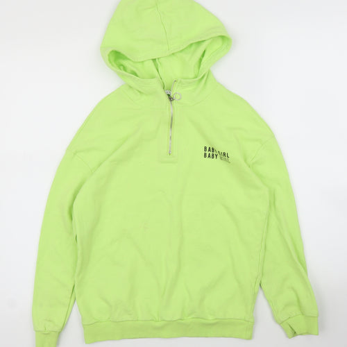 SheIn Girls Green   Pullover Hoodie Size 11 Years