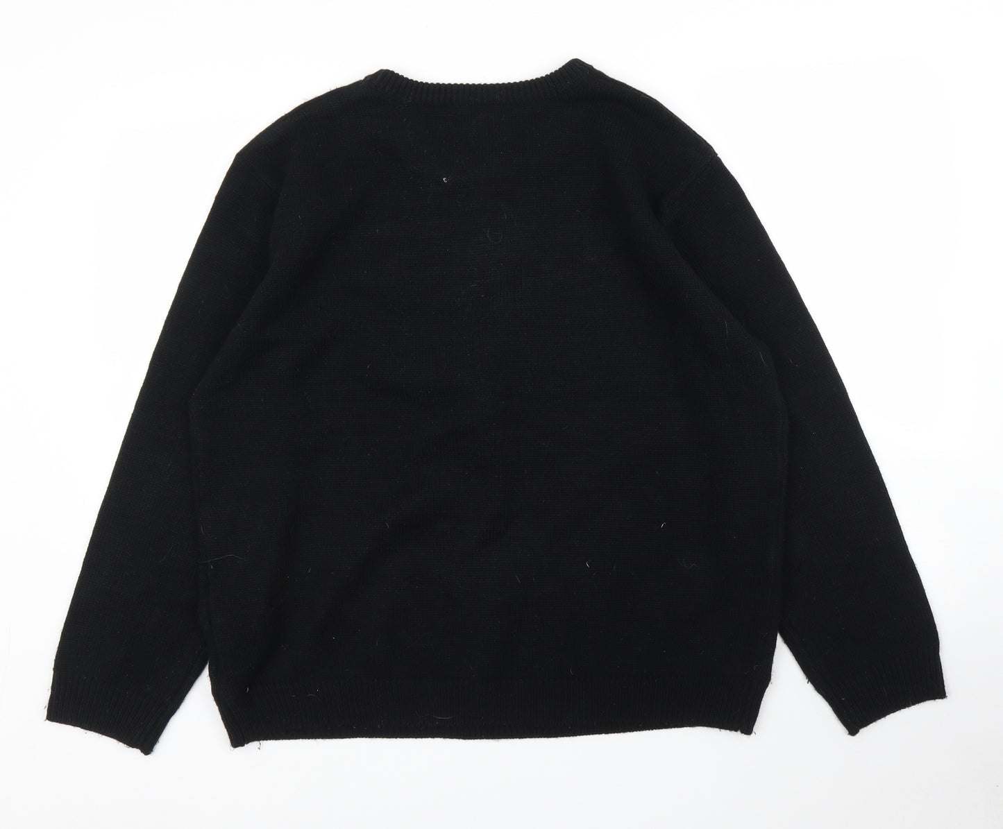 Primark Mens Black   Pullover Jumper Size XL  - Christmas, Battery lights