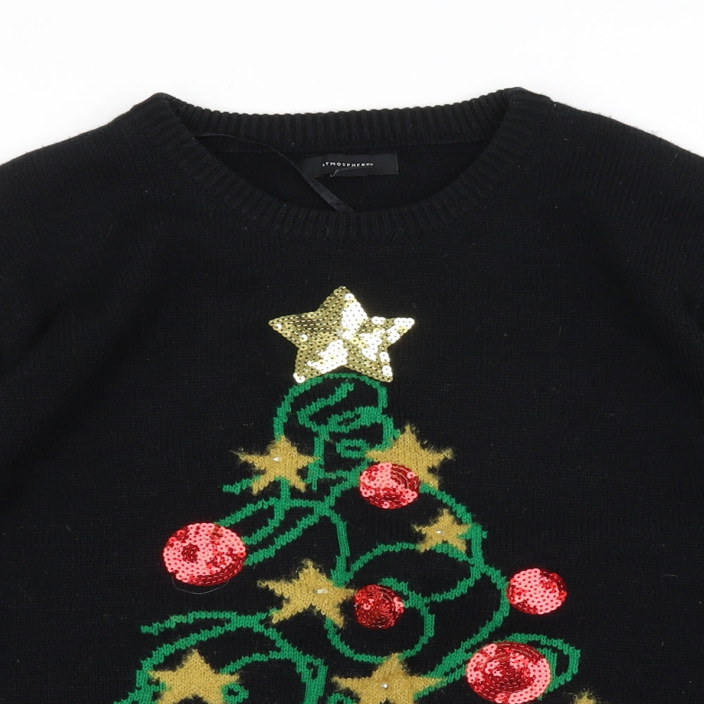 Primark Mens Black   Pullover Jumper Size XL  - Christmas, Battery lights