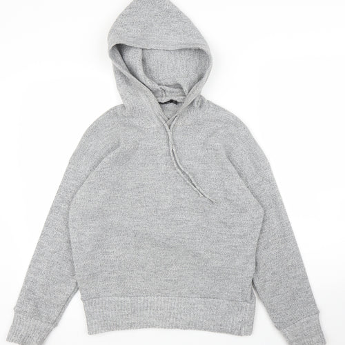 Boohoo Womens Grey   Pullover Hoodie Size S