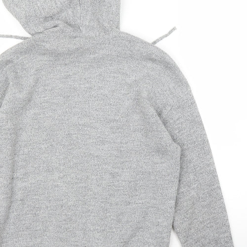 Boohoo Womens Grey   Pullover Hoodie Size S