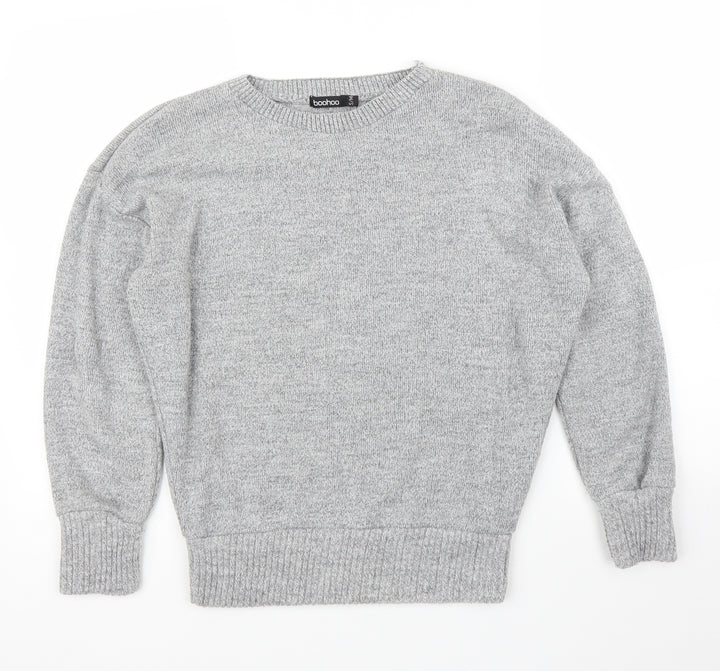 Boohoo Womens Grey   Pullover Jumper Size S