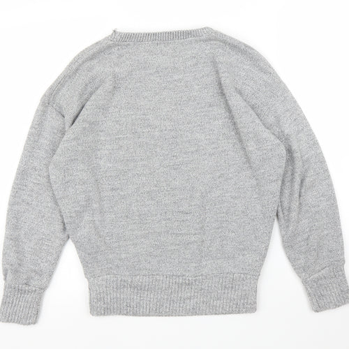 Boohoo Womens Grey   Pullover Jumper Size S