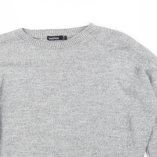 Boohoo Womens Grey   Pullover Jumper Size S