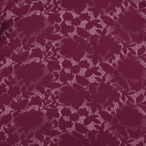 George  Womens Purple Floral  Pullover Jumper Size 14