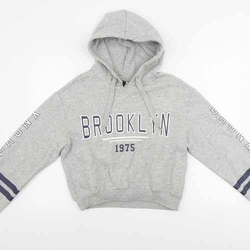 H&M  Womens Grey   Pullover Hoodie Size S