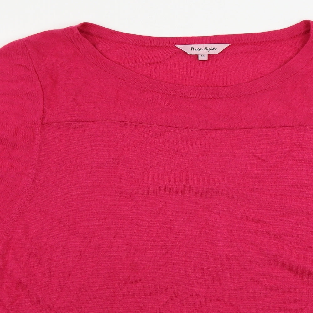 Phase Eight  Womens Pink   Pullover Jumper Size 16