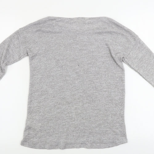 H&M  Girls Grey   Pullover Jumper Size 10-11 Years