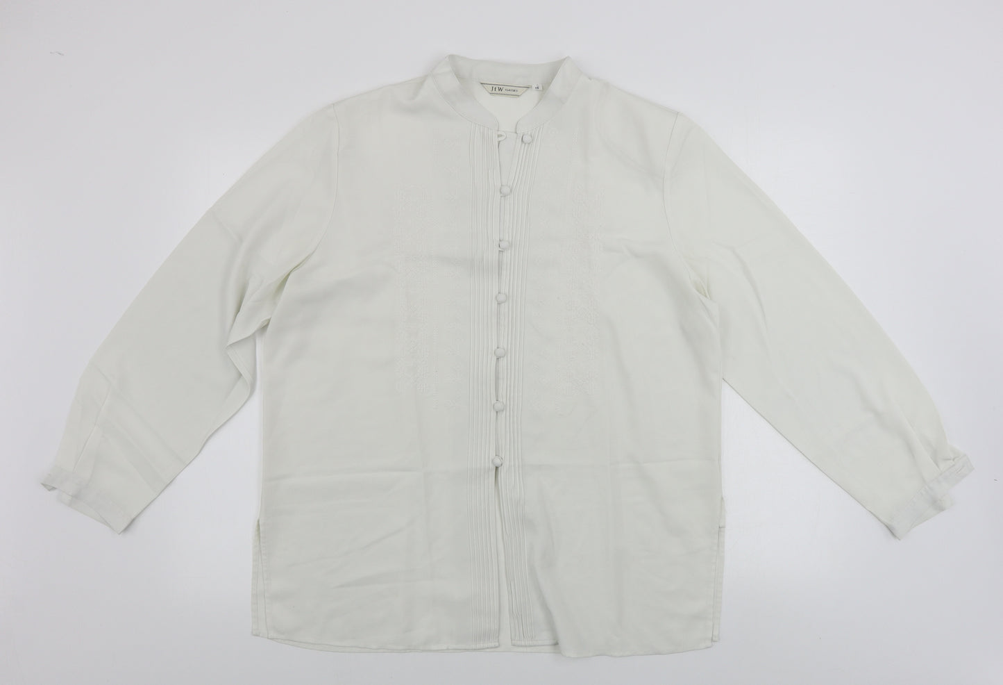 JFW Womens Beige   Basic Blouse Size 16