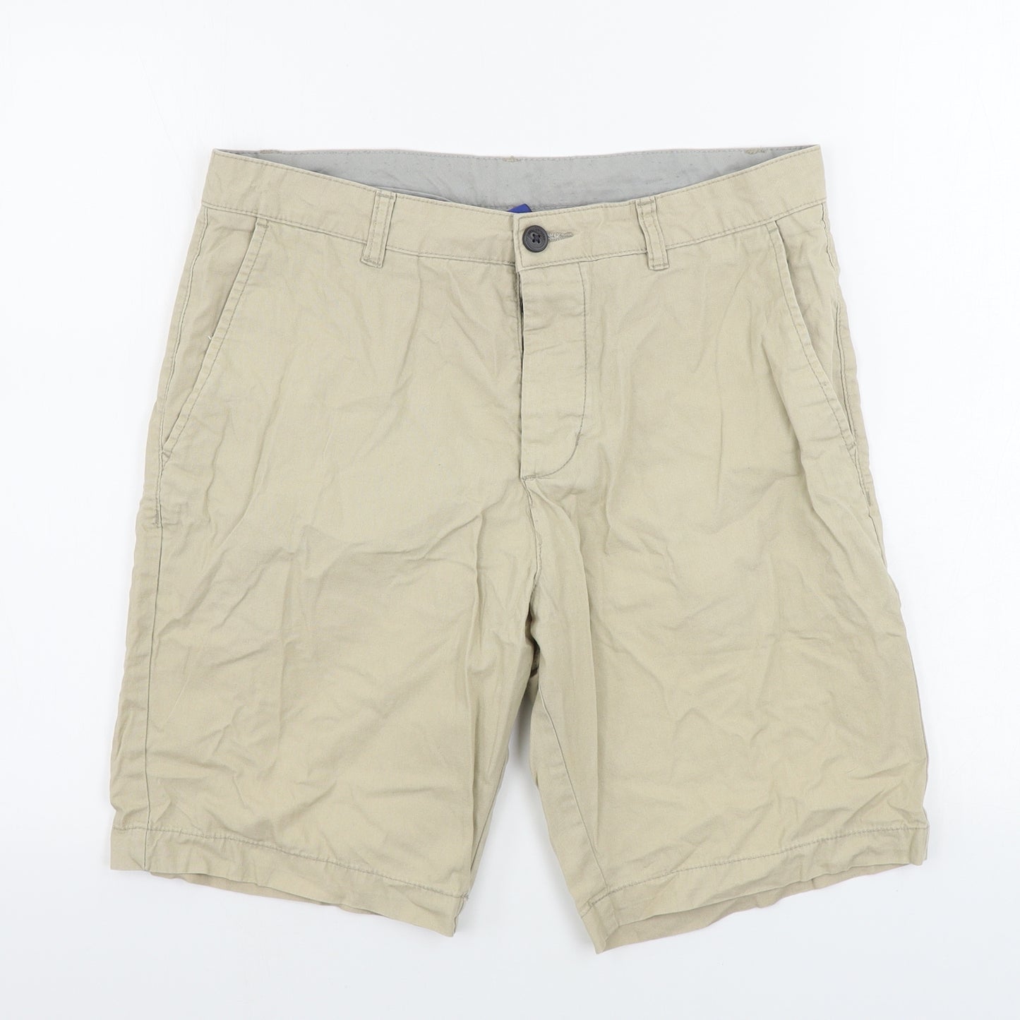 H&M  Mens Beige   Chino Shorts Size 30 in