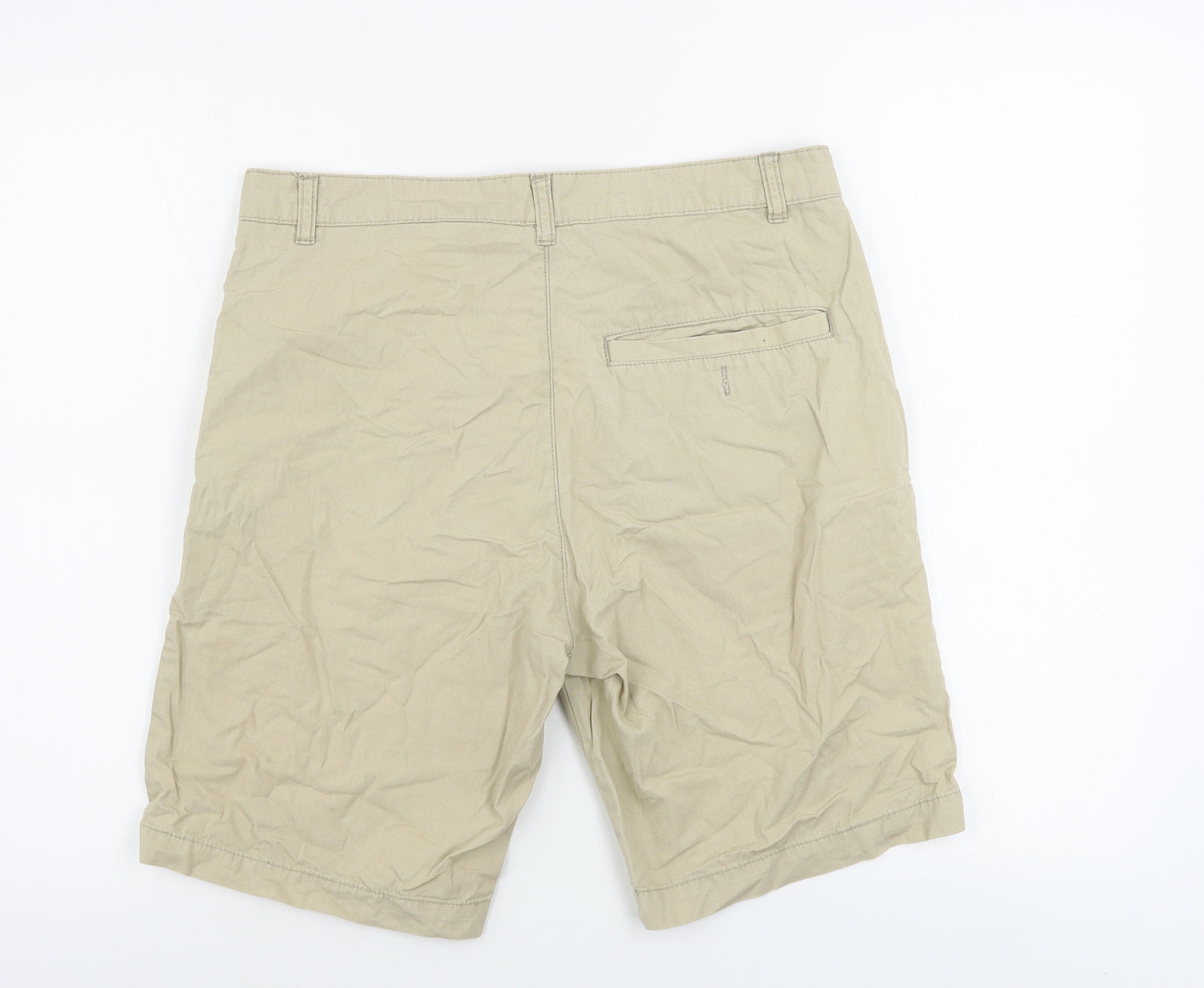 H&M  Mens Beige   Chino Shorts Size 30 in