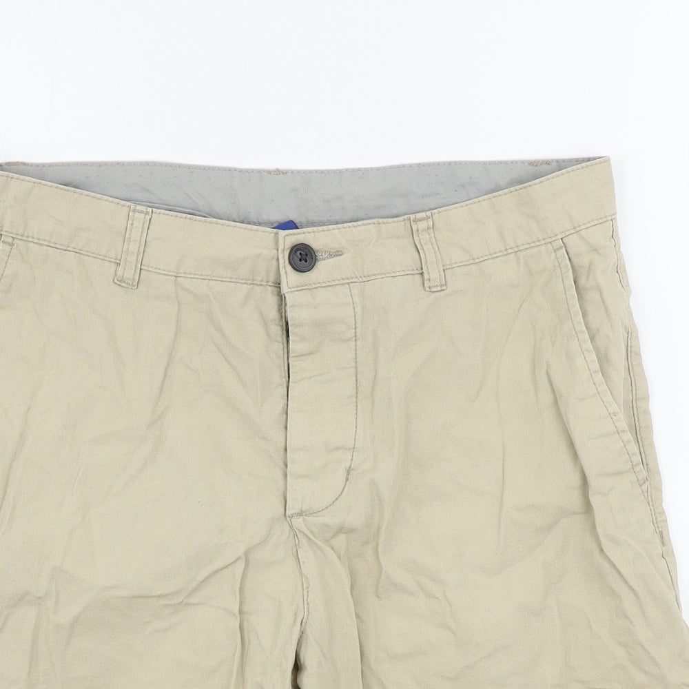 H&M  Mens Beige   Chino Shorts Size 30 in