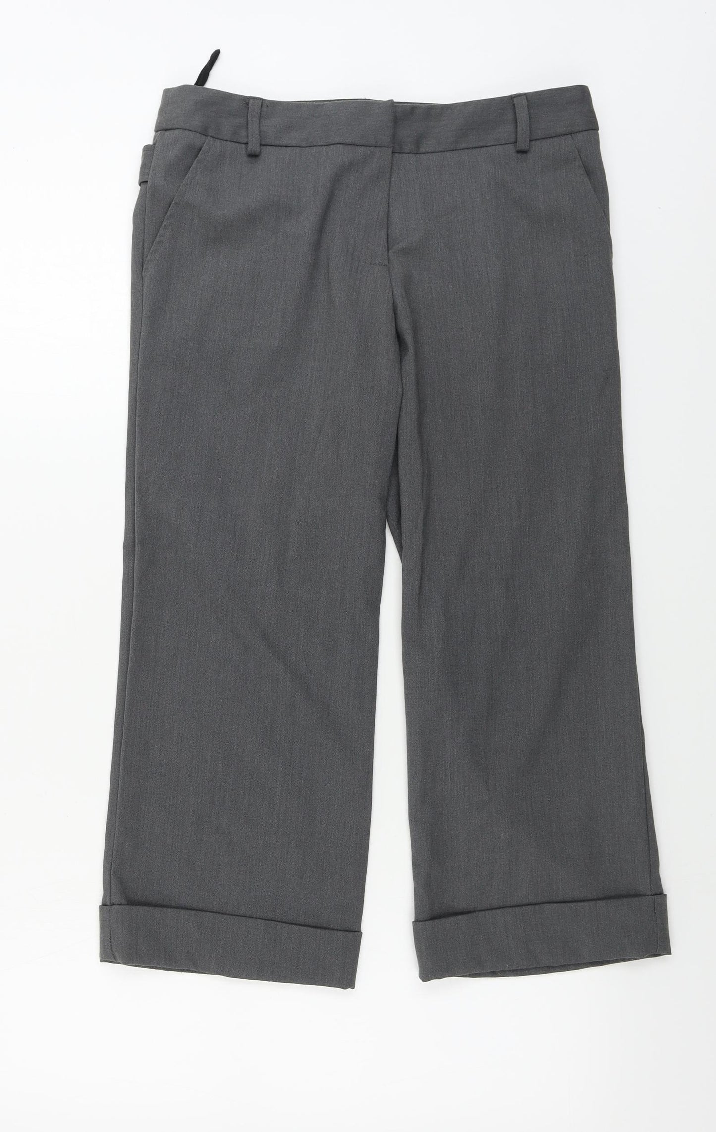 New Look  Womens Grey   Cropped Trousers Size 10 L23 in