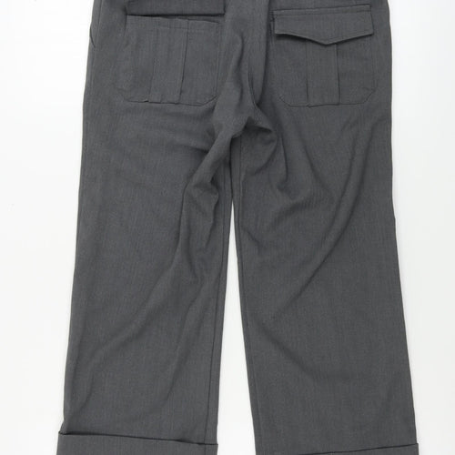New Look  Womens Grey   Cropped Trousers Size 10 L23 in