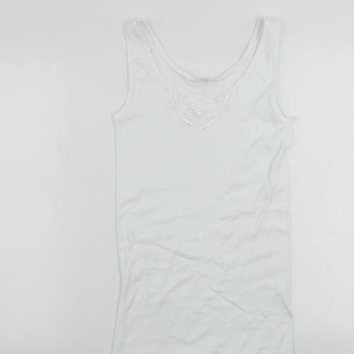 Waschepur  Womens White   Basic T-Shirt Size 14