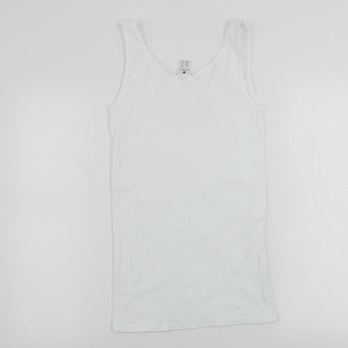 Waschepur  Womens White   Basic T-Shirt Size 14