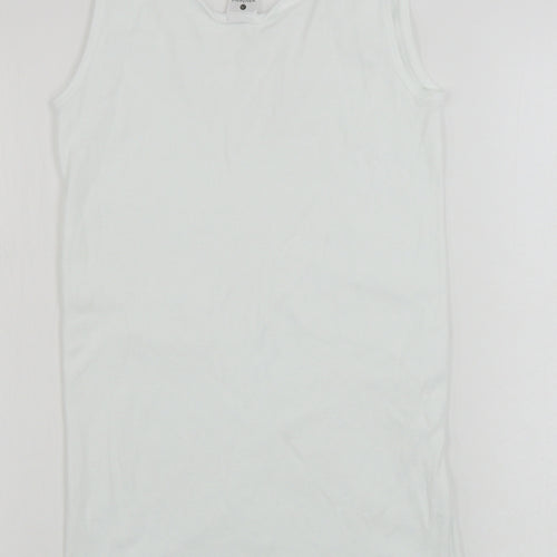 Waschepur  Womens White   Basic T-Shirt Size 14