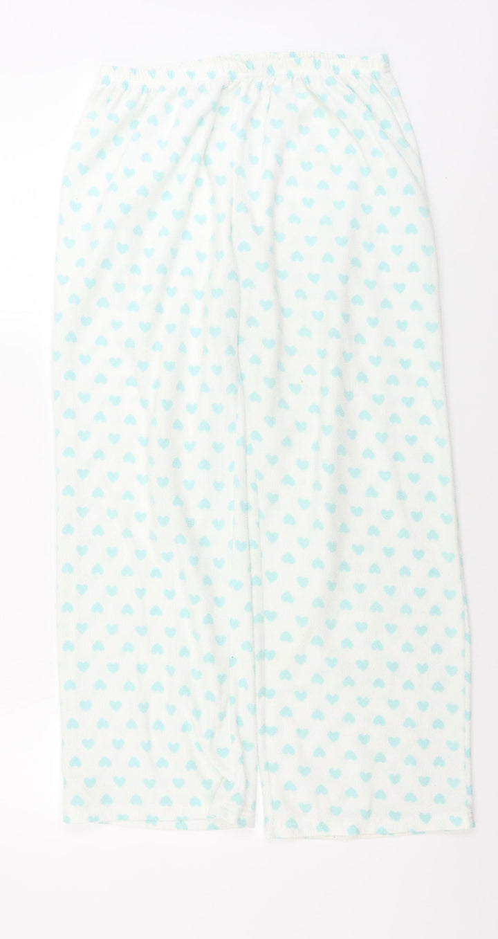 F&F Womens White Sweatpants Trousers Size 14 L26 in