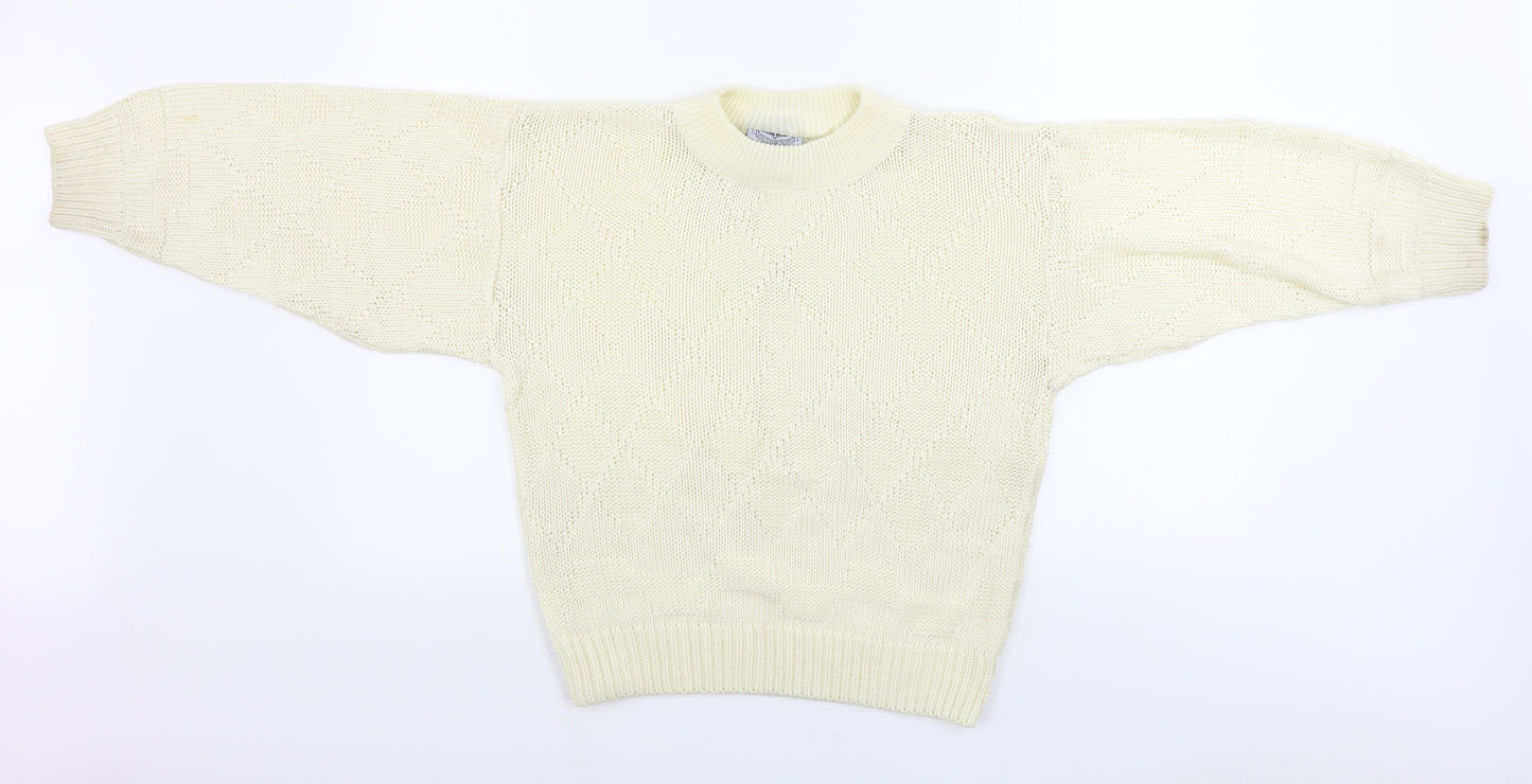 Rush Womens Beige   Pullover Jumper Size 4