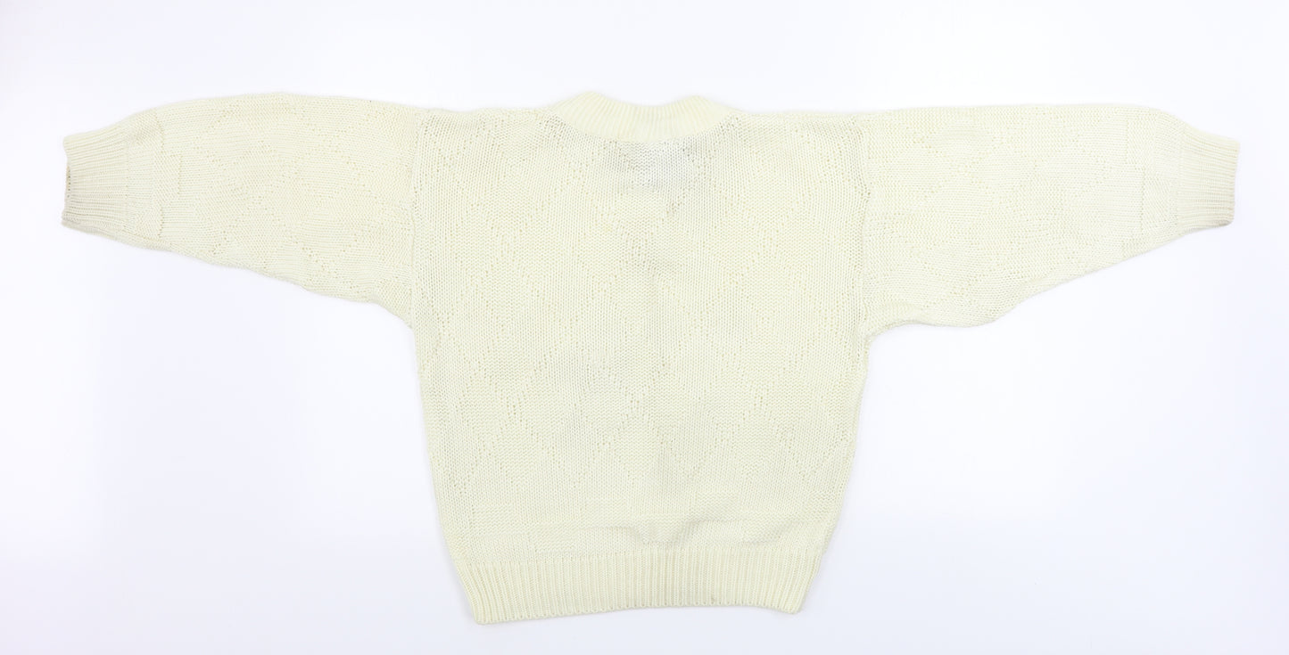 Rush Womens Beige   Pullover Jumper Size 4