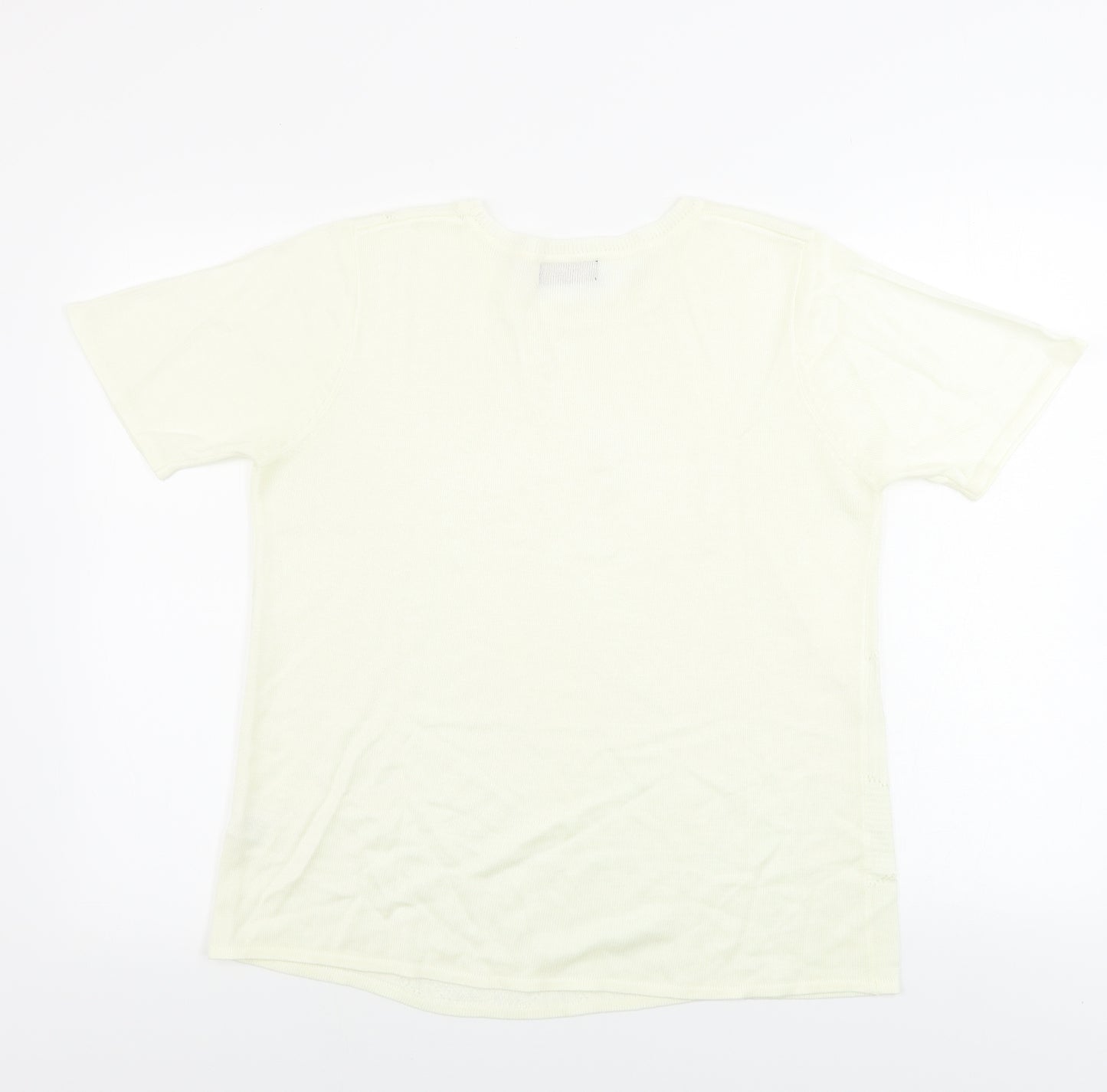 Gifford Fox  Womens Beige   Basic T-Shirt Size 14