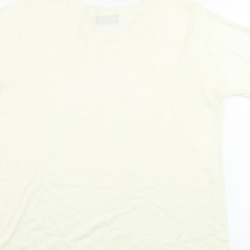 Gifford Fox  Womens Beige   Basic T-Shirt Size 14