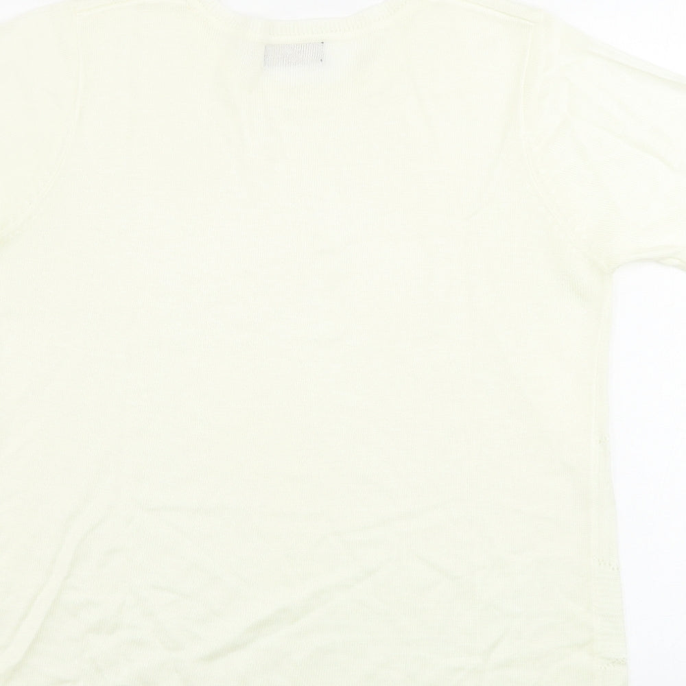 Gifford Fox  Womens Beige   Basic T-Shirt Size 14