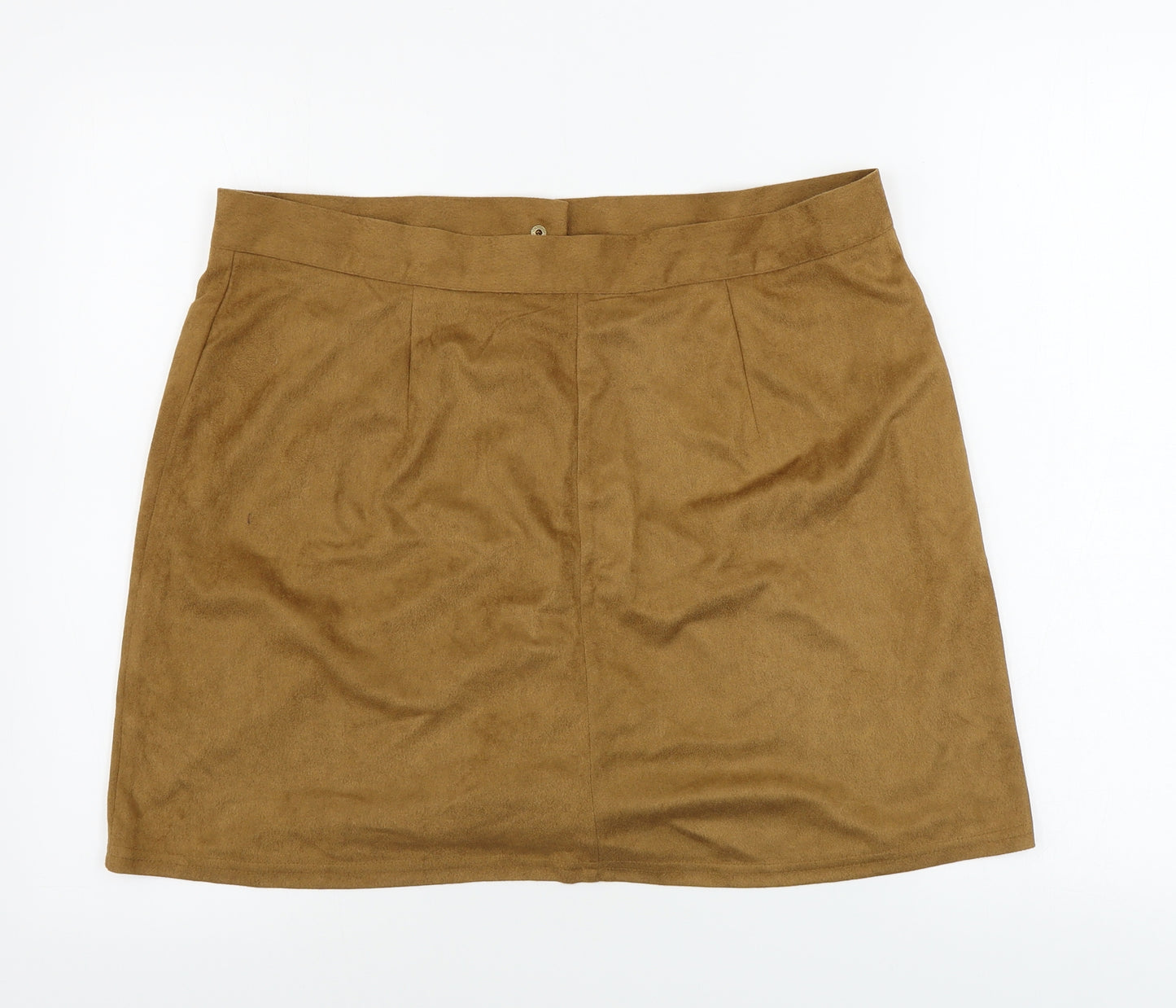 Preworn  Womens Brown   A-Line Skirt Size XL
