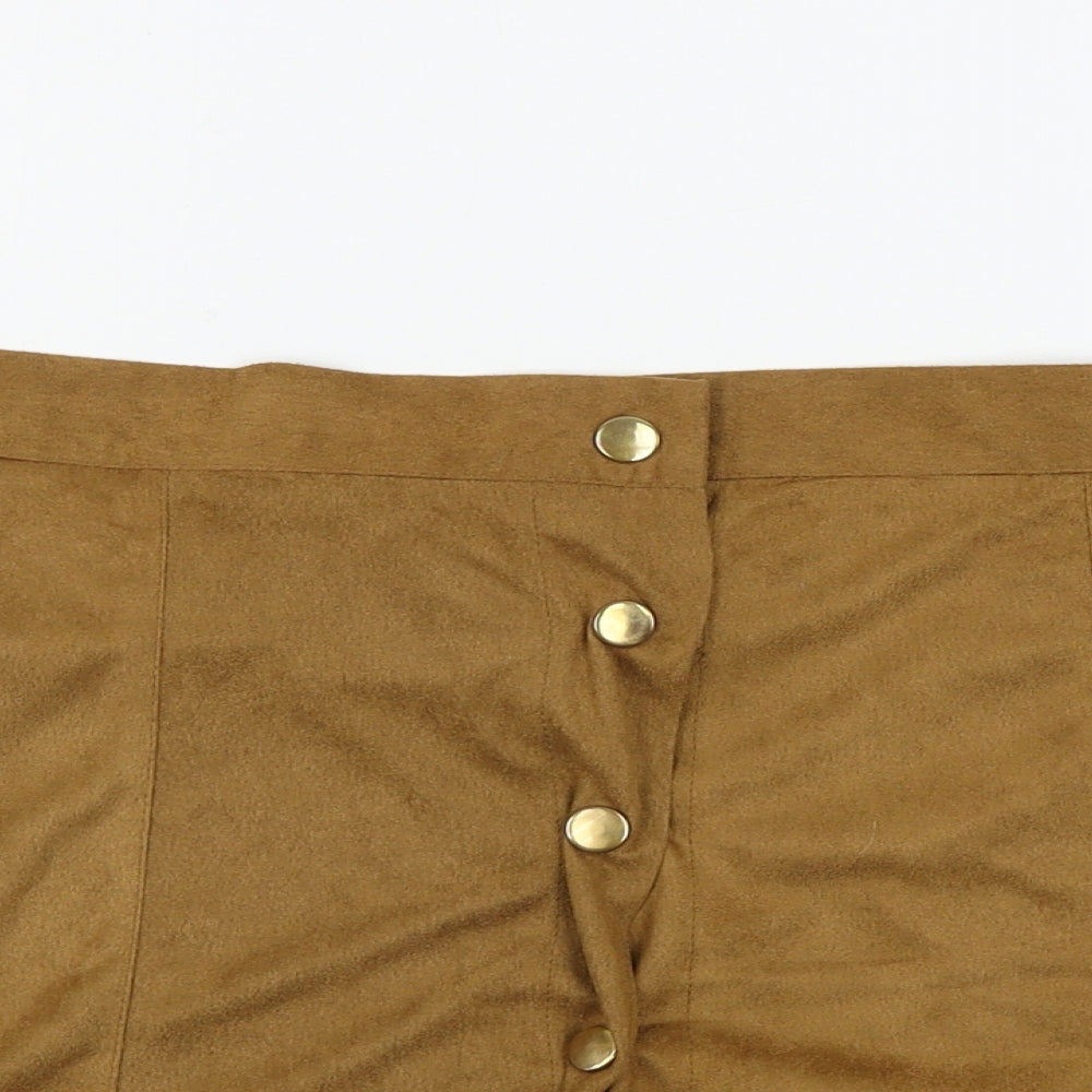Preworn  Womens Brown   A-Line Skirt Size XL