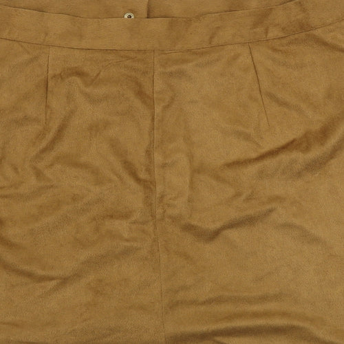 Preworn  Womens Brown   A-Line Skirt Size XL