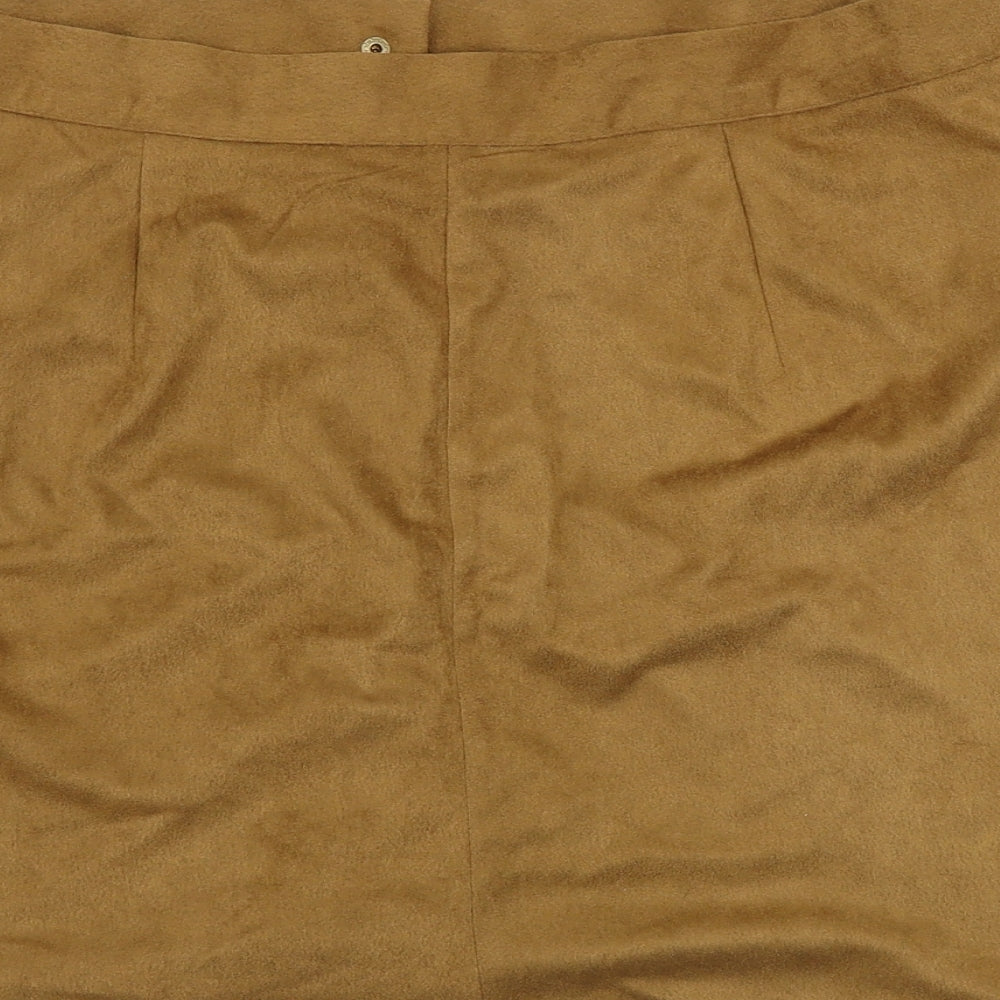 Preworn  Womens Brown   A-Line Skirt Size XL
