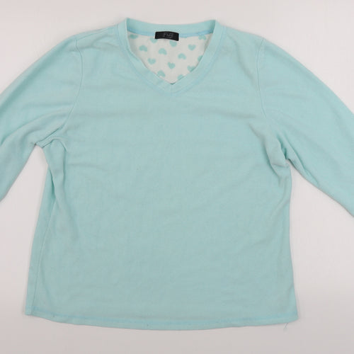 F&F  Womens Blue   Henley Jumper Size 12