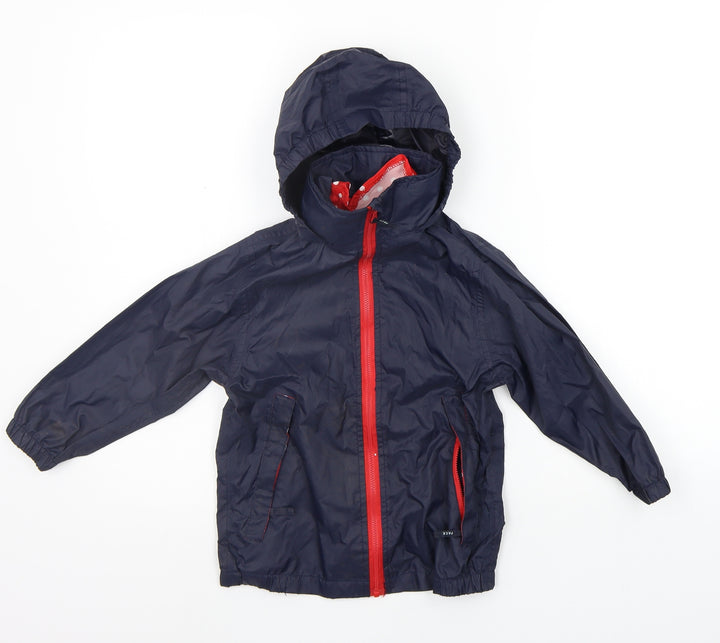 Preworn Girls Black   Rain Coat Coat Size 3-4 Years