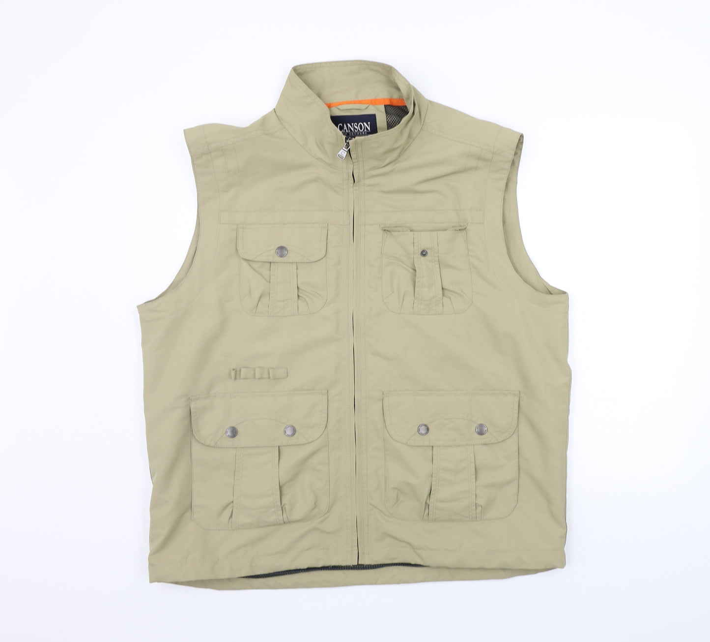 Canson Of Denmark Mens Beige   Gilet Coat Size XL
