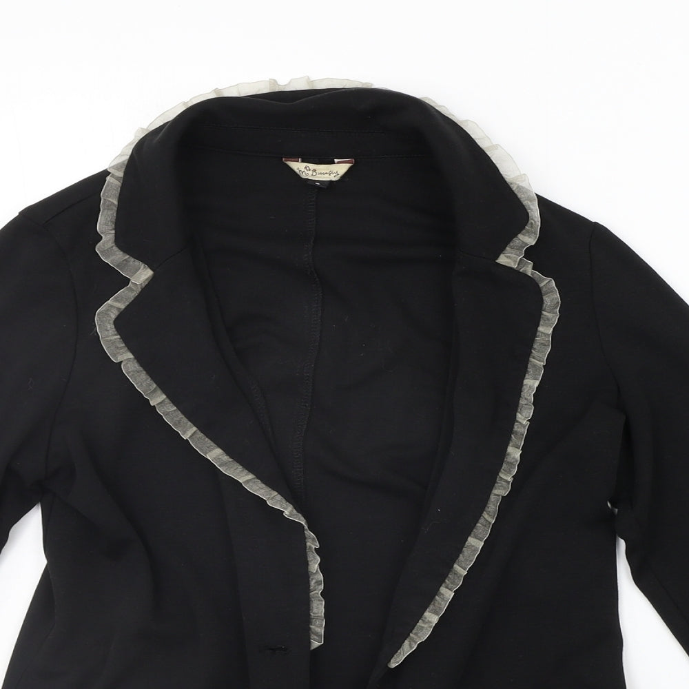 M Butterfly Womens Black   Cardigan Jumper Size S