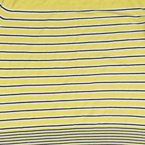 NEXT Womens Yellow Striped  Pullover Jumper Size 16