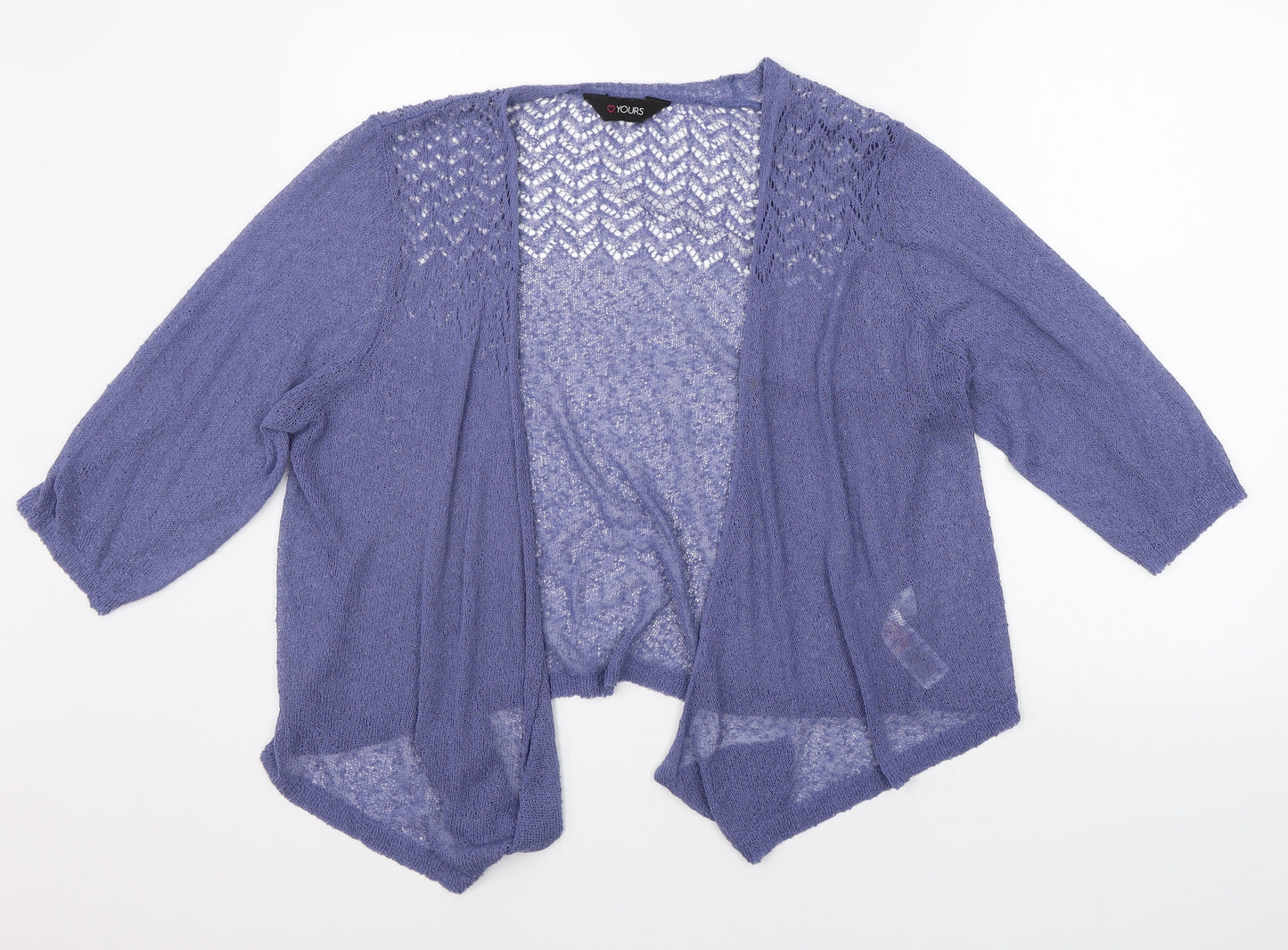Yours Womens Blue   Cardigan Jumper Size 18