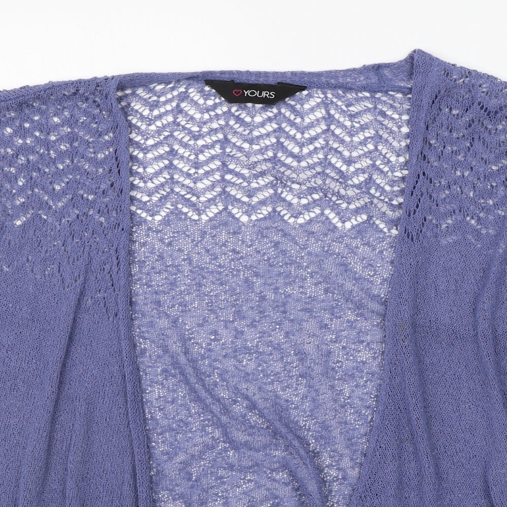 Yours Womens Blue   Cardigan Jumper Size 18