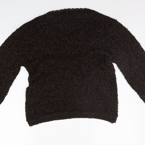 tayberry Womens Brown   Henley Jumper Size L