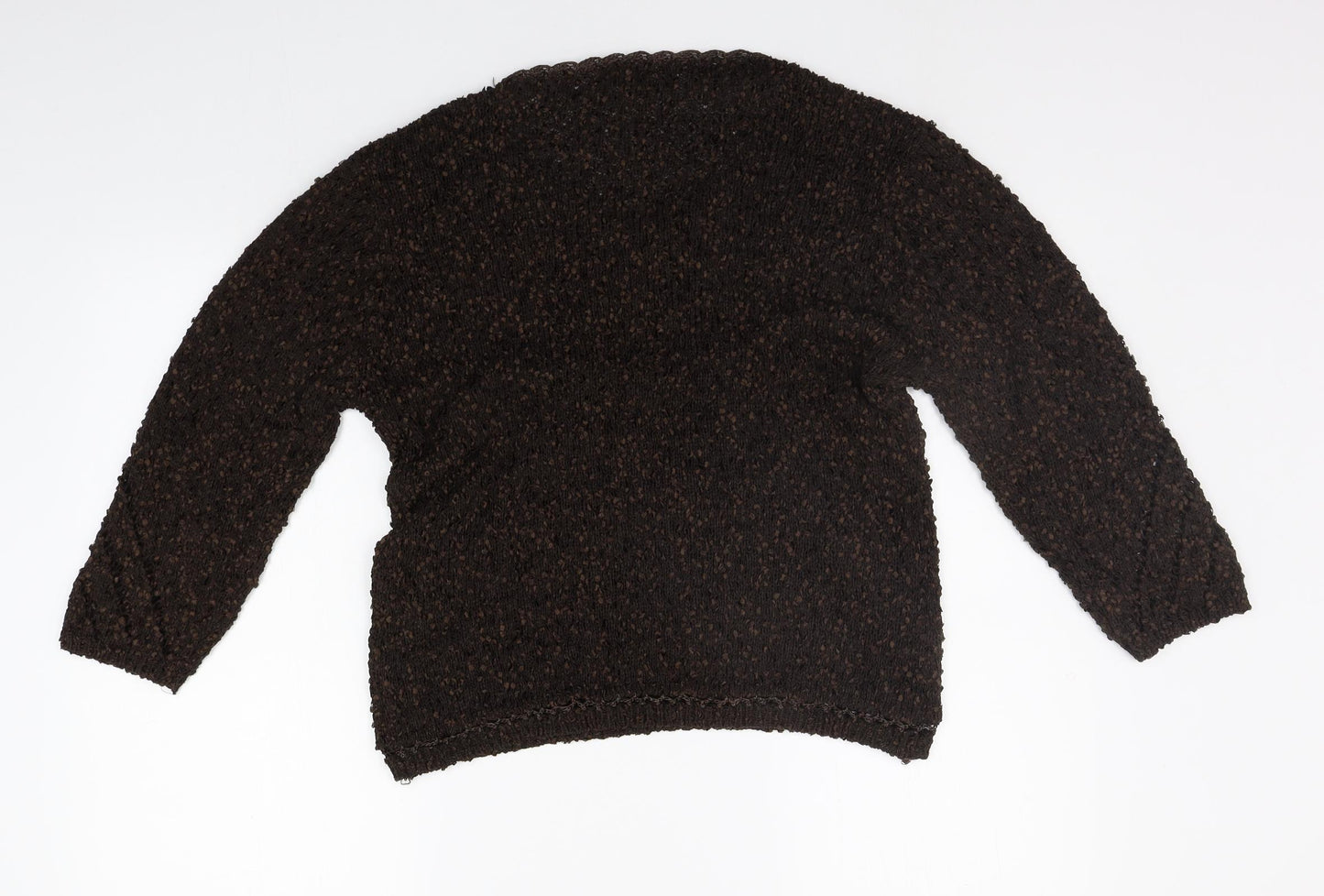 tayberry Womens Brown   Henley Jumper Size L