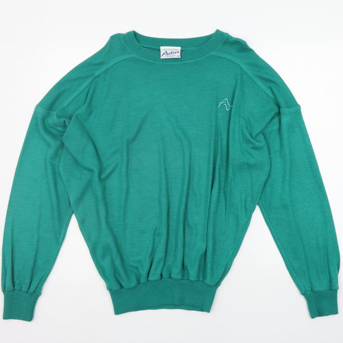 GREENWOODS Womens Green   Pullover Jumper Size M