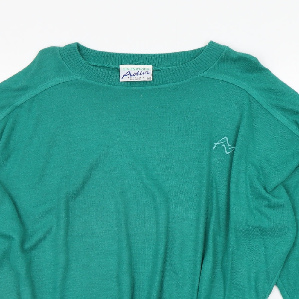 GREENWOODS Womens Green   Pullover Jumper Size M